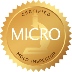 MICRO Certified Mold Inspector seal